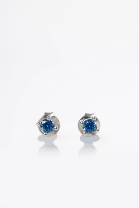 Heliophilia Silver Pendientes de Plata Esterlina 925 con Circonita